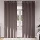 Tende oscuranti Vidaxl con anelli 2 pezzi marrone scuro 260 x 140 cm