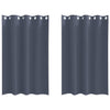Vidaxl zwart-out gordijnen met ringen 2 pcs antraciet 175 x 140 cm