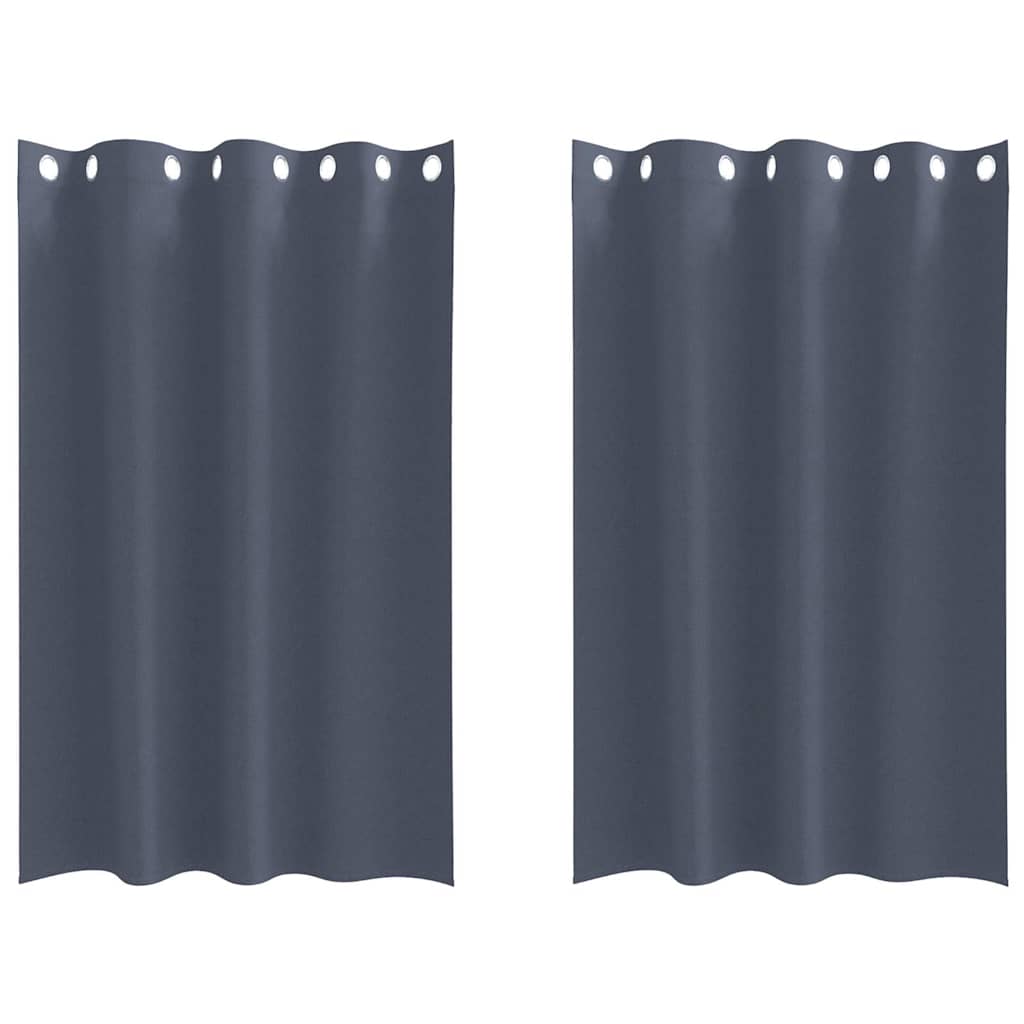Tende oscuranti Vidaxl con anelli 2 pz antracite 175 x 140 cm