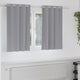 VidaXL cortinas opacas con anillas 2 piezas gris claro 140 x 140 cm