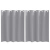 Vidaxl zwart-out gordijnen met ringen 2 pcs lichtgrijs 140 x 140 cm