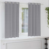 Vidaxl zwart-out gordijnen met ringen 2 pcs lichtgrijs 175 x 140 cm