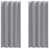 Vidaxl zwart-out gordijnen met ringen 2 pcs lichtgrijs 260 x 140 cm