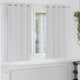 Vidaxl cortinas opacas con anillas 2 piezas gris pálido 175 x 140 cm