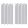 Vidaxl zwart-out gordijnen met ringen 2 pcs bleekgrijs 175 x 140 cm