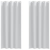 Vidaxl zwart-out gordijnen met ringen 2 pcs bleekgrijs 225 x 140 cm