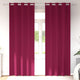 Tende oscuranti VidaXL con anelli 2 pezzi rosso vino 260 x 140 cm