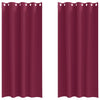 Vidaxl zwart-out gordijnen met ringen 2 pcs wijnrood 260 x 140 cm