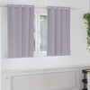 Vidaxl zwart-out gordijnen met ringen 2 pcs metaalgrijs 140 x 140 cm