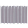Tende oscuranti Vidaxxl con anelli 2 pezzi grigio metallo 140 x 140 cm