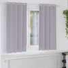 Vidaxl zwart-out gordijnen met ringen 2 pcs metaalgrijs 175 x 140 cm