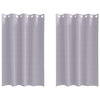 Vidaxl zwart-out gordijnen met ringen 2 pcs metaalgrijs 175 x 140 cm