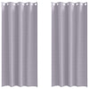Vidaxl zwart-out gordijnen met ringen 2 pcs metaalgrijs 245 x 140 cm