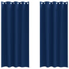 Tende oscuranti Vidaxl con anelli 2 pz blu scuro 245 x 140 cm