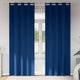 Tende oscuranti Vidaxl con anelli 2 pezzi blu scuro 260 x 140 cm
