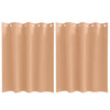 Vidaxl zwart-out gordijnen met ringen 2 pcs licht bruin 140 x 140 cm