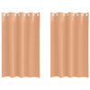 Vidaxl cortinas opacas con anillas 2 piezas marrón claro 175 x 140 cm
