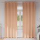 Tende oscuranti Vidaxl con anelli 2 pezzi marrone chiaro 260 x 140 cm