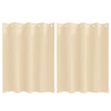 Vidaxl black-out curtains with rings 2 pcs cream 140 x 140 cm