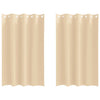 Vidaxl zwart-out gordijnen met ringen 2 pcs crème 175 x 140 cm