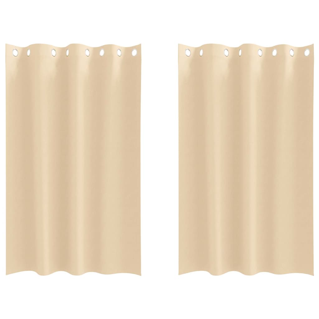 Tende oscuranti Vidaxxl con anelli 2 pezzi crema 175 x 140 cm