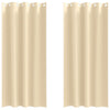 Tende oscuranti VidaXL con anelli 2 pz crema 245 x 140 cm