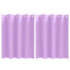 Vidaxl zwart-out gordijnen met ringen 2 pcs paars 140 x 140 cm