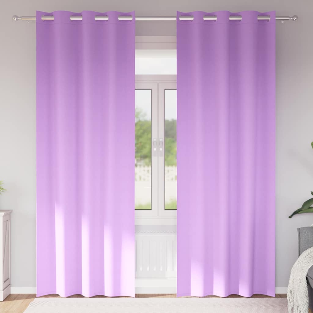 Tende oscuranti Vidaxl con anelli 2 pz viola 225 x 140 cm