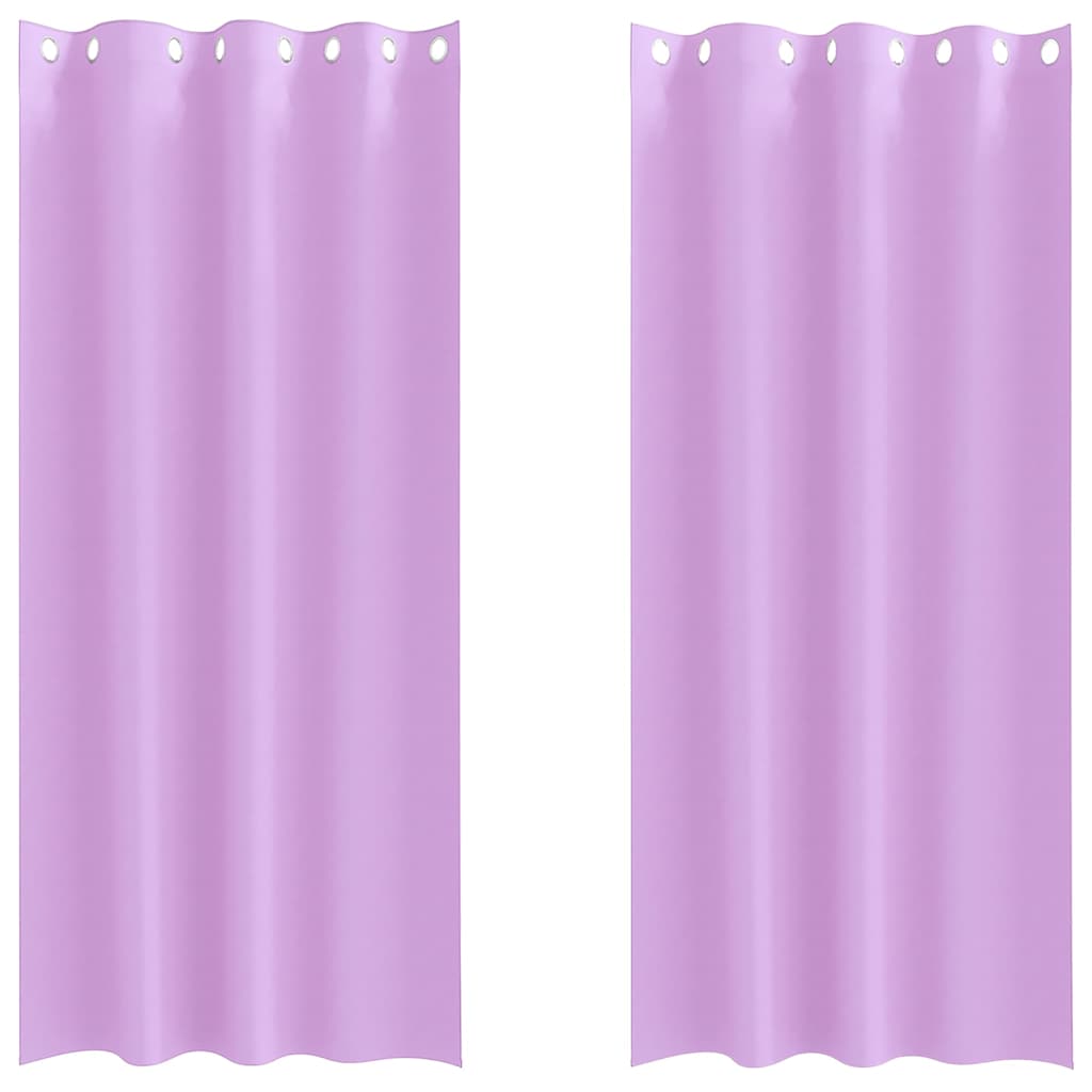 Tende oscuranti Vidaxl con anelli 2 pz viola 245 x 140 cm