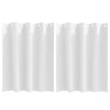 Vidaxl zwart-out gordijnen met ringen 2 pcs puur wit 140 x 140 cm