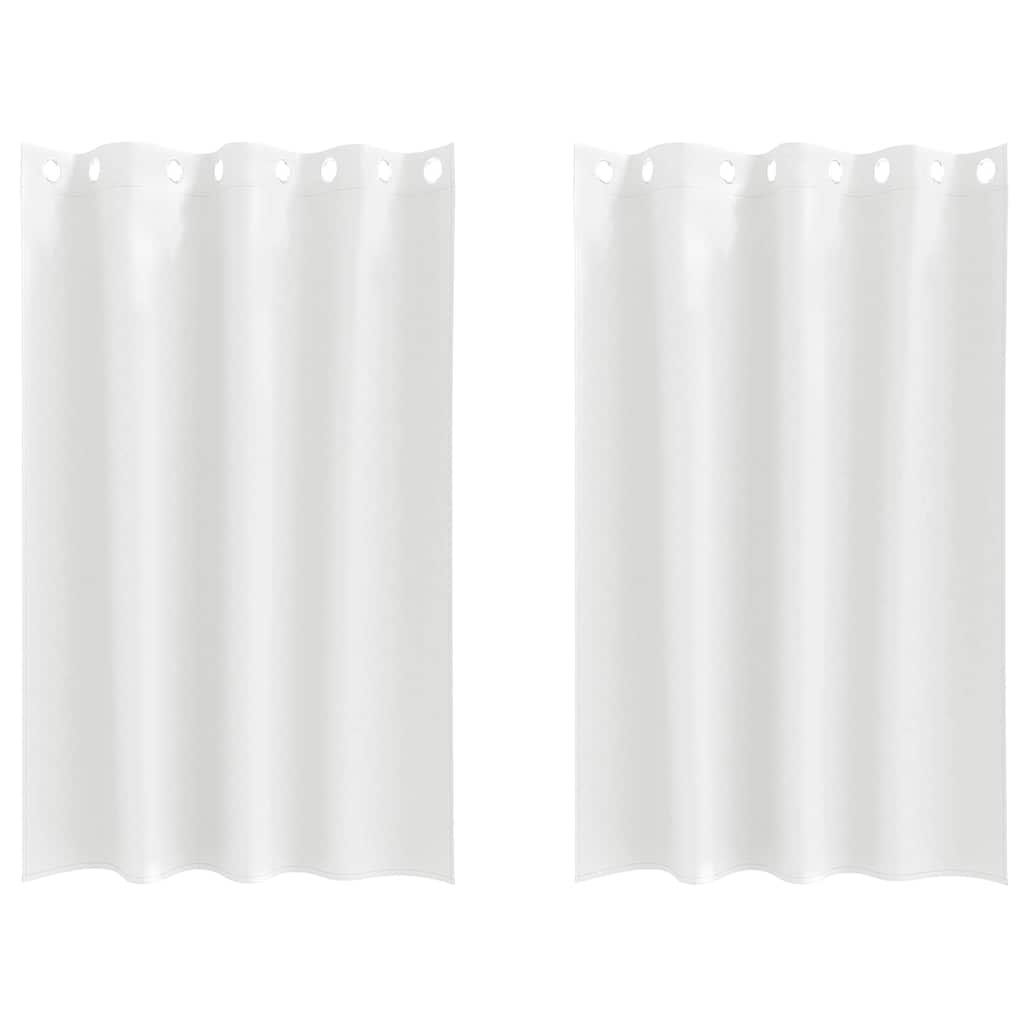 Tende oscuranti Vidaxxl con anelli 2 pezzi bianco puro 175 x 140 cm