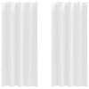 Vidaxl zwart-out gordijnen met ringen 2 pcs puur wit 260 x 140 cm