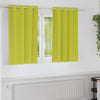 Vidaxl zwart-out gordijnen met ringen 2 pcs groen 140 x 140 cm