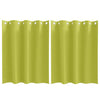 Vidaxl zwart-out gordijnen met ringen 2 pcs groen 140 x 140 cm