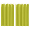 Vidaxl zwart-out gordijnen met ringen 2 pcs groen 175 x 140 cm