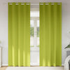 Vidaxl zwart-out gordijnen met ringen 2 pcs groen 225 x 140 cm