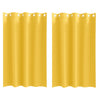 Vidaxl zwart-out gordijnen met ringen 2 pcs mosterdgeel 175 x 140 cm