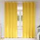 Vidaxl zwart-out gordijnen met ringen 2 pcs mosterdgeel 225 x 140 cm