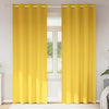 Vidaxl tende oscuranti con anelli 2 pz giallo senape 245 x 140 cm