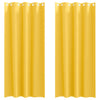 Vidaxl zwart-out gordijnen met ringen 2 pcs mosterdgeel 245 x 140 cm