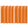 Vidaxl zwart-out gordijnen met ringen 2 pcs feloranje 140 x 140 cm