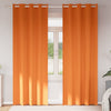 Tende oscuranti Vidaxxl con anelli 2 pezzi arancione brillante 225 x 140 cm