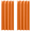 Tende oscuranti Vidaxxl con anelli 2 pezzi arancione brillante 225 x 140 cm