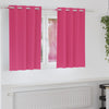 Vidaxl zwart-out gordijnen met ringen 2 pcs felroze 140 x 140 cm