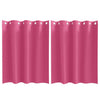 Vidaxl zwart-out gordijnen met ringen 2 pcs felroze 140 x 140 cm