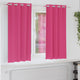 Vidaxl cortinas opacas con anillas 2 piezas rosa brillante 175 x 140 cm