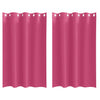 Vidaxl zwart-out gordijnen met ringen 2 pcs felroze 175 x 140 cm