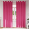 Vidaxl zwart-out gordijnen met ringen 2 pcs felroze 225 x 140 cm