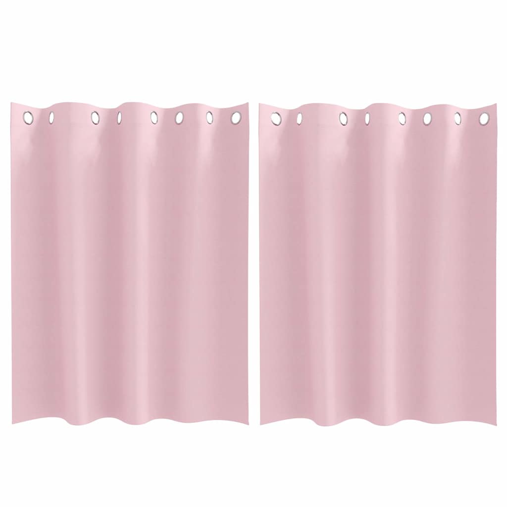 Tende oscuranti VidaXL con anelli 2 pezzi rosa baby 140 x 140 cm
