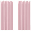 Tende oscuranti VidaXL con anelli 2 pezzi rosa baby 225 x 140 cm